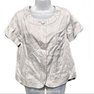Mossimo Short Sleeve LINEN blend jacket